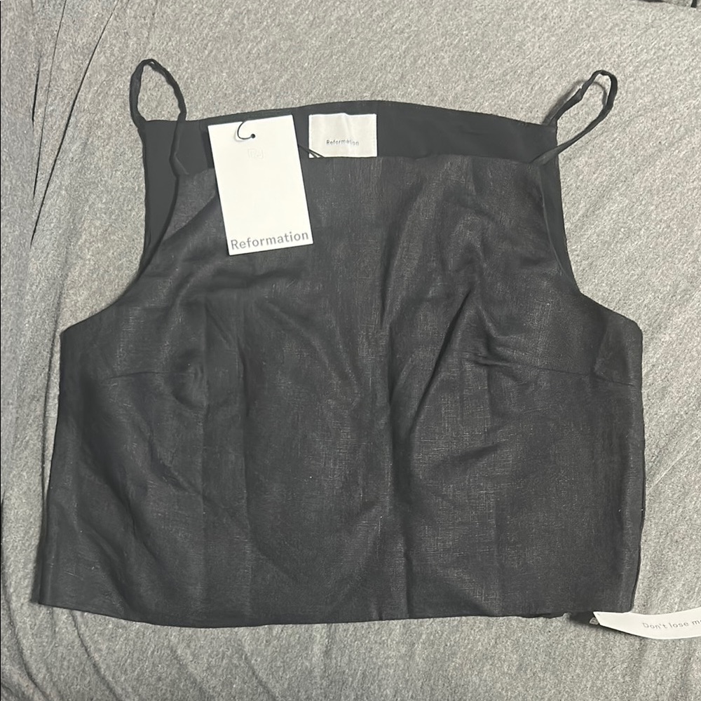Reformation Black Camisole Top